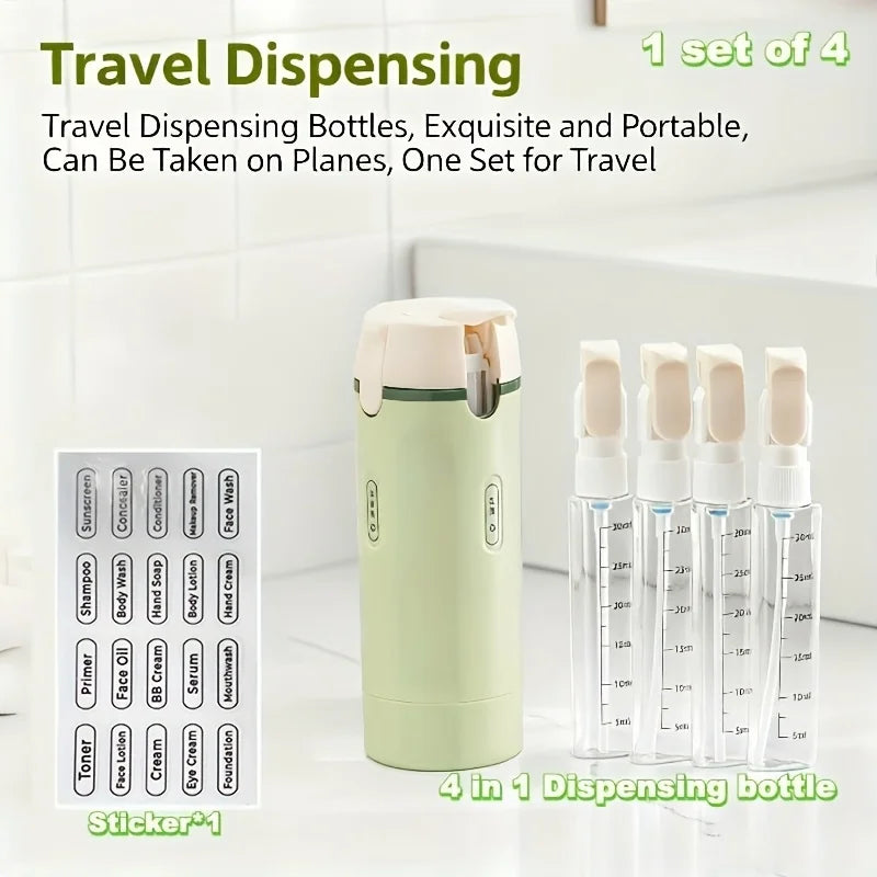 AtlasWize Four-Step Travel Dispenser