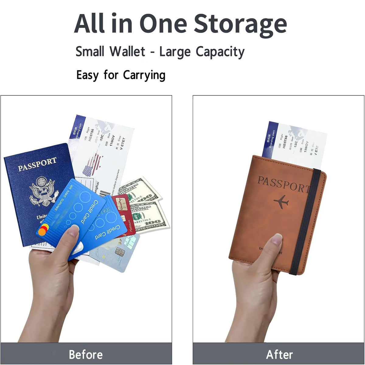 AtlasWize Departure Passport Wallet