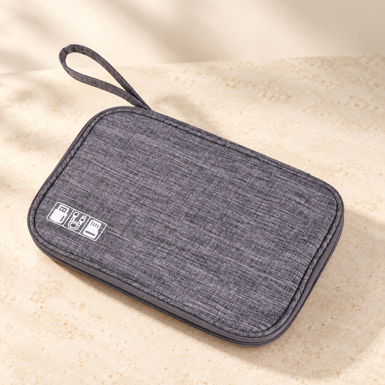 AtlasWize Tech Travel Organizer — Grey